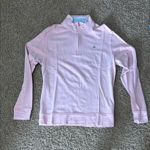 Vineyard Vines Womens’ Pink Quarter-Zip Pullover